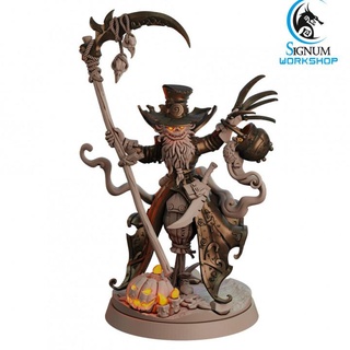 sir baghead obsessed scarecrow signum workshop Toys & Games Tabletop Characters Creatures Fantasy Universe Board dungeons fantasy halloween miniatures pumpkin tabletop scythe ttrpg presupported pumkinhead 3d print model - Mito3D
