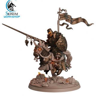 scarecrow knight spear signum workshop Toys & Games Tabletop Characters Creatures Fantasy Universe Board dungeons fantasy halloween miniatures warrior tabletop rider pike horseman ttrpg presupported 3d print model - Mito3D