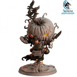 mister pumpkin gorgeous signum workshop Toys & Games Tabletop Characters Creatures Fantasy Universe Board dungeons fantasy halloween horror miniatures scary tabletop scarecrow pumpkinhead ttrpg presupported 3d print model - Mito3D