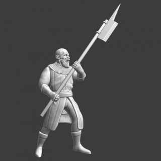 medieval infantry pole weapon n4 northern crusades miniatures Toys & Games Tabletop Characters Creatures Fantasy Universe Board Store fantasy knight wargaming warhammer boardgame order 28mm crusader sergeant teutonic poleweapon 3d print model - Mito3D