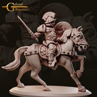 arena fighters release - mounted fighter galaad miniatures Toys & Games Tabletop Characters Creatures Fantasy Universe Board Store dragon roleplay horse gladiator tabletop dungeon patreon ride pit 3d print model - Mito3D