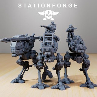 scavenger scout walker station forge Toys & Games Tabletop Characters Creatures Sci-Fi Universe Board droid robot mech tabletop cyborg titan 3d print model - Mito3D