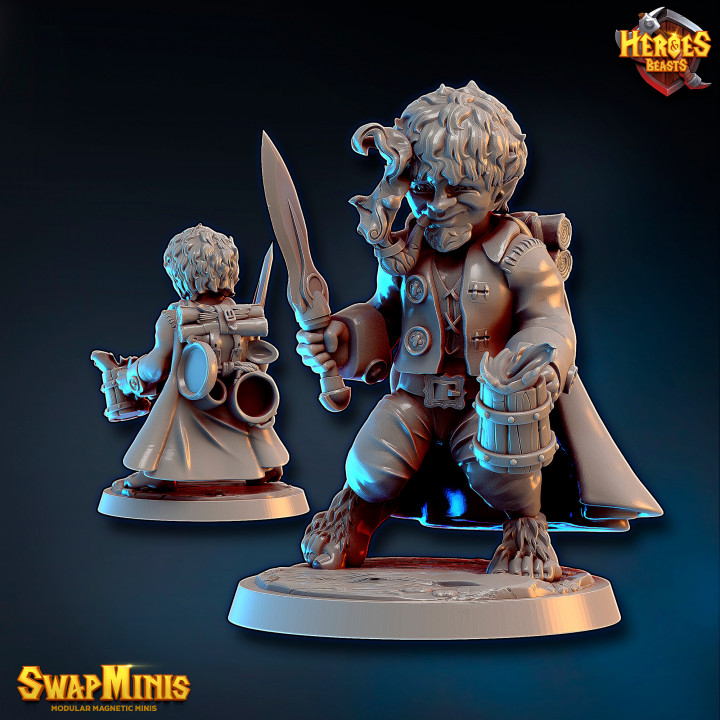 petey grumpkin - halfling heroes & beasts frodo hobbit bilbo 3D print model - Mito3D