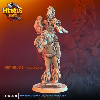 hephelos centauro Heróis bestas loja grego cavalo miológico 3d print model - Mito3D