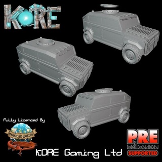 rp01 armoured 4x4 modular worlds Store 40k armour modern motor rpg sci-fi truck vehicle wargaming warhammer necromunda military dead hummer scifi landrover rover tabletop apocalypse walking range infinity offroad deadzone humvee miliary apv 3d print model - Mito3D