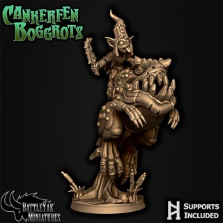 murkmire frogrider battle yak miniatures Toys & Games Tabletop Characters Creatures Fantasy Universe Board Store fantasy horror monster scifi tabletop frog cavalry dnd toad pathfinder greenskin eldritch battleyakminiatures 3d print model - Mito3D