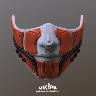 metrópole mascarar solteiro multimaterial Vedran Marjanovi adereços cosplay máscaras capacetes loja anime cara futurista Bruxas giger cosplayer cibernético Wekster 3d print model - Mito3D