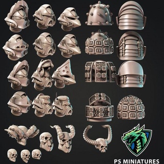 marine alien hunter customisation vol 2 paul scott Toys & Games Tabletop accessories Characters Creatures Sci-Fi Universe Board Store demon games monster part retro skull space trophy scifi custom pack rogue bundle trader 3d print model - Mito3D