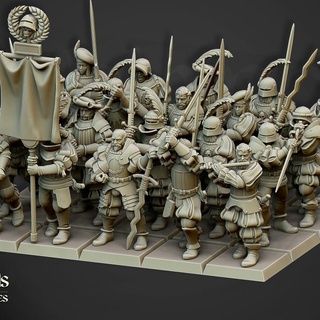 landsknechts soltau - highlands miniatures Toys & Games Tabletop Characters Creatures Fantasy Universe Board Store human emperor renaissance imperial wargame empire 28mm 32mm 9thage sons reforged troops zweihander sunland empireofsun doppelsoldner two-handed-sword sonstahl 3d print model - Mito3D