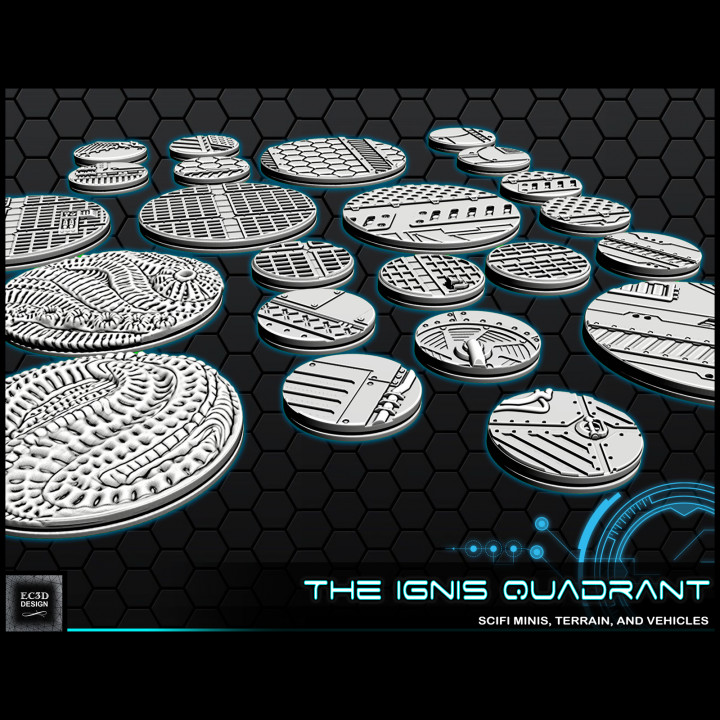 1 2' volta sci fi bases Ignis quadrante evan carothers base 3D print model - Mito3D