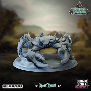 guerriers warrens récif diable cassé enclume miniatures jouets Jeux table personnages créatures fantaisie univers planche boutique monstre dnd 3d print model - Mito3D
