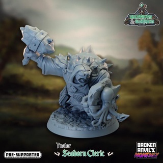 warriors warrens- tuotar seaborn cleric broken anvil miniatures Toys & Games Tabletop Characters Creatures Fantasy Universe Board Store terrain dnd 3d print model - Mito3D