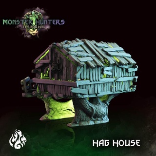 hag house crippled god foundry Toys & Games Tabletop Characters Creatures Fantasy Universe Board 3D Printable Terrain fantasy rpg terrain witch villain evil patreon dnd swamp bog cgf 3d print model - Mito3D