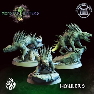 swamp howlers crippled god foundry Toys & Games Tabletop Characters Creatures Fantasy Universe Board Store fantasy monster rpg evil patreon dnd hag bog cgf 3d print model - Mito3D