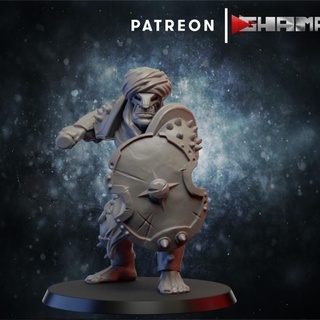 persian orc trooper 2 support ready ghamak Toys & Games Tabletop Characters Creatures Fantasy Universe Board Store dragons dungeons fantasy warhammer miniature wargame dnd dci-fi 3d print model - Mito3D