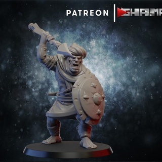 persian orc trooper 3 support ready ghamak Toys & Games Tabletop Characters Creatures Fantasy Universe Board Store dragons dungeons fantasy sci-fi warhammer miniature wargame dnd 3d print model - Mito3D