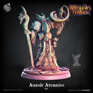 aussir arcaniss pre-supported cast n play Toys & Games Tabletop Characters Creatures Fantasy Universe Board Store dragon fantasy tower wizard dragonborn wizards sorcerer castnplay presupported draconic dungeonos 3d print model - Mito3D