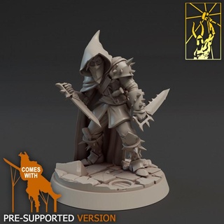 old city guttershade manhunter titan forge miniatures Toys & Games Tabletop Characters Creatures Fantasy Universe Board Store fantasy rpg knife rogue thug assasin 3d print model - Mito3D