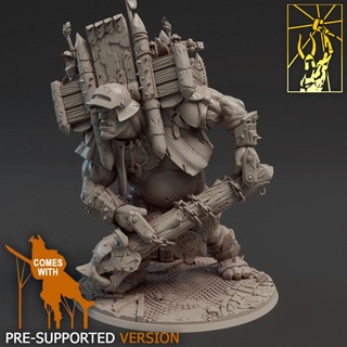 old city watch siege giant titan forge miniatures Toys & Games Tabletop Characters Creatures Fantasy Universe Board Store big monster rpg soldier trooper unit banner wargame balista 3d print model - Mito3D