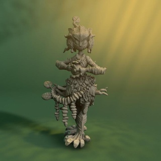 leafy leshy lamppost collective Toys & Games Tabletop Characters Creatures Fantasy Universe Board creature leaf monster people plant tree ent outdoors outside person leaves bush fey npc foliage birch plantpeople shrubbery 3d print model - Mito3D