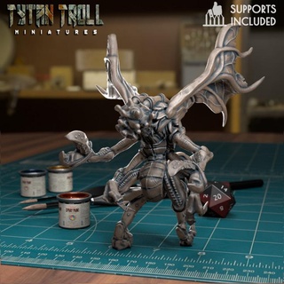 mi-go pre-supported tytantroll miniatures Toys & Games Tabletop Characters Creatures Fantasy Universe Board Store bug insect monster scale miniature minis lovecraft dnd 32mm lovecraftian presupported mi-go- migo 3d print model - Mito3D
