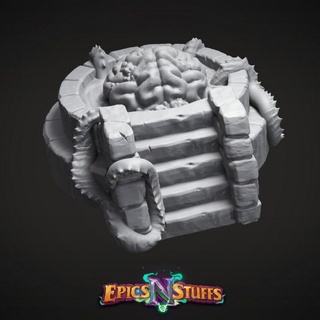 adolescent elder brain pool miniature - pre-supported epics n stuffs Toys & Games Tabletop Characters Creatures Fantasy Universe Board Store 3D Printable Terrain beast boss dragons dungeons fantasy monster rpg boardgame tabletop adventure gate dnd pathfinder 5e supported epicsnstuffs baldurs 3d print model - Mito3D