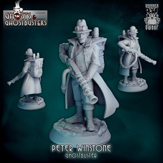 peter winston ivrogne jouets Jeux table personnages créatures fantaisie univers planche boutique fantôme homme dnd 32mm 32 ttrpg chasseur fantômes trpg 3d print model - Mito3D