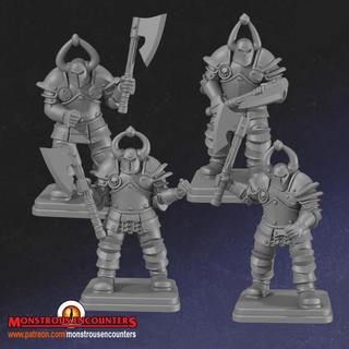 hq dark crusaders monstrous encounters Toys & Games Tabletop Characters Creatures Sci-Fi Universe Board Store hero knight warhammer dungeon chaos quest crawler warriors heroquest oldhammer 3d print model - Mito3D