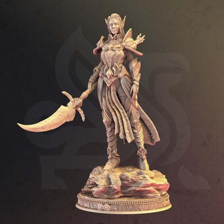 elven paladin war - tyriana dm-stash  Tabletop Tabletop Characters & Creatures Fantasy Universe Tabletop Tabletop Characters & Creatures Board Games Tabletop Store elf fantasy female soldier warrior character pc paladin dnd npc  3d print model - Mito3D