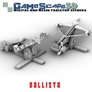 baliste gamescape3d jouets Jeux table personnages créatures fantaisie univers planche boutique 3D imprimable terrain catapulte siège 3d print model - Mito3D
