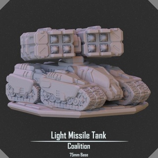 light missile tank vesper project Toys & Games Tabletop Characters Creatures Sci-Fi Universe Vehicles Machines Board Store vehicle scifi mech 75mm 3d print model - Mito3D