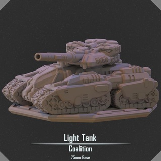 light tank vesper project Toys & Games Tabletop Characters Creatures Sci-Fi Universe Vehicles Machines Board Store vehicle scifi mech 75mm 3d print model - Mito3D
