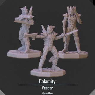 calamity vesper project  Toys & Games Tabletop Tabletop Characters & Creatures Sci-Fi Universe Tabletop Tabletop Characters & Creatures Board Games Tabletop Store army soldier assassin scifi mech  3d print model - Mito3D