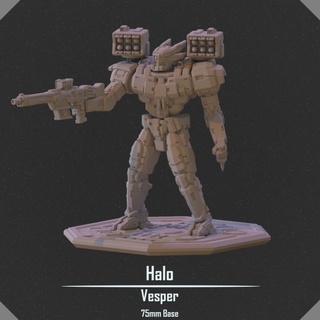 Halo vesper projet jouets Jeux table personnages créatures Sci univers planche boutique robot scifi mech 75mm 3d print model - Mito3D
