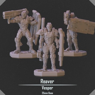 reaver vesper project Toys & Games Tabletop Characters Creatures Sci-Fi Universe Board Store army soldier scifi mech 25mm 3d print model - Mito3D
