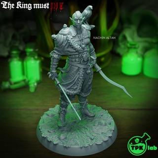 nachin altan elf barbarian tpk lab Toys & Games Tabletop Characters Creatures Fantasy Universe Board Store dragons dungeons eagle falcon fighter rpg sword miniature ranger asian 32mm ttrpg tpklab 3d print model - Mito3D