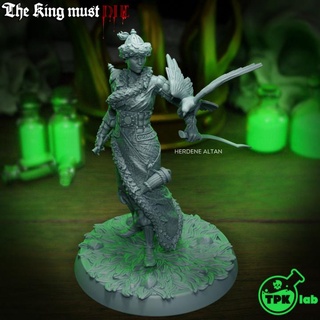 herdene altan tpk lab Toys & Games Tabletop Characters Creatures Fantasy Universe Board Store barbarian dragons dungeons eagle elf falcon female fighter sword warrior miniature tabletop ranger d&d asian 32mm tpklab 3d print model - Mito3D