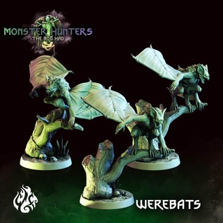 werebats crippled god foundry  Toys & Games Tabletop Tabletop Characters & Creatures Fantasy Universe Tabletop Tabletop Characters & Creatures Board Games Tabletop Store fantasy god monster rpg vampire patreon dnd foundry hag swamp crippled werebat cgf  3d print model - Mito3D
