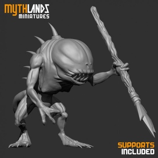 troglodyte 4 mythlands miniatures Toys & Games Tabletop Characters Creatures Fantasy Universe Board Store monster rpg miniature 3dprint wargame dungeon dnd 32mm mythlandsminiatures 3d print model - Mito3D