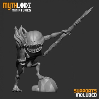 troglodyte 7 chief mythlands miniatures Toys & Games Tabletop Characters Creatures Fantasy Universe Board Store fantasy monster rpg miniature 3dprint wargame dungeon dnd 32mm mythlandsminiatures 3d print model - Mito3D