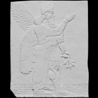 assyrian relief scan world Scan the World Europe United Kingdom London British Museum stone britishmuseum 3dprintable 3d print model - Mito3D