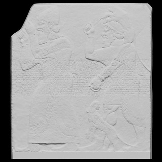 tribute bearers assyrien soulagement analyse monde L'Europe uni Royaume Londres Britanique musée Musée anglais 3dprintable hommage nimrud 3d print model - Mito3D