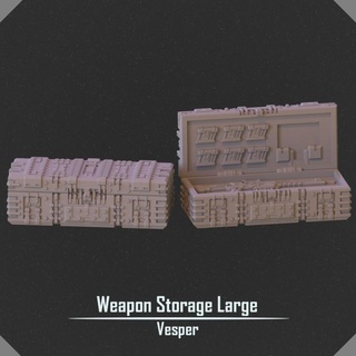 large weapon case vesper project Toys & Games Tabletop 3D Printable Terrain Board Store scifi mech 50mm 3d print model - Mito3D