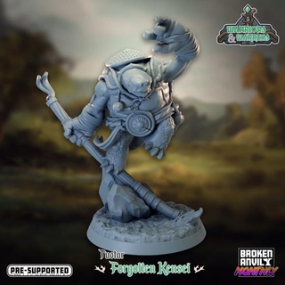warriors warrens- tuotar forgotten kensei broken anvil miniatures Toys & Games Tabletop Characters Creatures Fantasy Universe Board Store fighter monk dnd tortle 3d print model - Mito3D