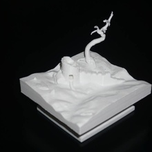 kalıntıları eğitim mimarlık Ortaçağ kule 3dprinted minyatür kale 3d print model - Mito3D