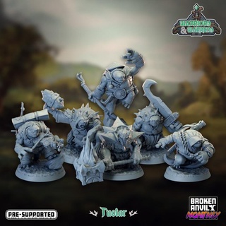 warriors warrens- tuotar complete set broken anvil miniatures Toys & Games Tabletop Characters Creatures Fantasy Universe Board Store dnd tortle 3d print model - Mito3D