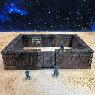 starchitecture starport walls ill gotten games Toys & Games Tabletop Characters Creatures Sci-Fi Universe 3D Printable Terrain Board Store 40k miniatures rpg terrain wargames wargaming scifi roleplaying tabletop wargame legion 28mm scenery 32mm skirmish 30mm scatter stargrave killteam 3d print model - Mito3D