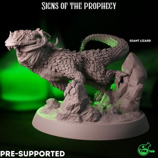 giant lizard tpk lab Toys & Games Tabletop Characters Creatures Fantasy Universe Board Store dragons dungeons rpg tabletop 35mm drake 32mm ttrpg wildshape 3d print model - Mito3D