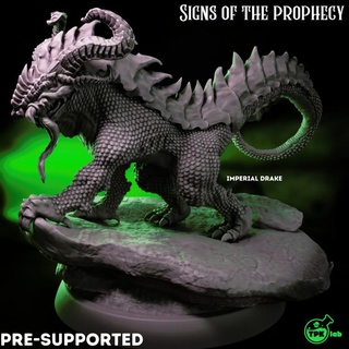 imperial drake tpk lab Toys & Games Tabletop Characters Creatures Fantasy Universe Board Store dragons dungeons lizard mount rpg enemy tabletop d&d ttrpg draconic 3d print model - Mito3D