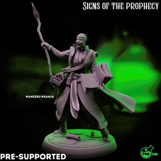 wanzeru nsanja tpk lab Toys & Games Tabletop Characters Creatures Fantasy Universe Board Store dragons dungeons female human rpg wizard miniature mage tabletop african d&d 32mm scholar sorcerer sage ttrpg poc 3d print model - Mito3D